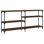 vidaXL Măsuță consolă, stejar maro, 160x29x75 cm, lemn prelucrat vidaXL Măsuță consolă, stejar maro, 160x29x75 cm, lemn prelucrat