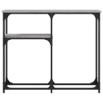 vidaXL Măsuță consolă, gri sonoma, 90x22,5x75 cm, lemn prelucrat