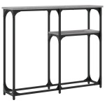 vidaXL Măsuță consolă, gri sonoma, 90x22,5x75 cm, lemn prelucrat