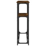 vidaXL Măsuță consolă, stejar fumuriu, 145x22,5x75 cm, lemn prelucrat vidaXL Măsuță consolă, stejar fumuriu, 145x22,5x75 cm, lemn prelucrat