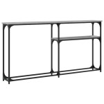 vidaXL Măsuță consolă, gri sonoma, 145x22,5x75 cm, lemn prelucrat