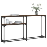 vidaXL Măsuță consolă, stejar maro, 145x22,5x75 cm, lemn prelucrat vidaXL Măsuță consolă, stejar maro, 145x22,5x75 cm, lemn prelucrat