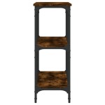 vidaXL Măsuță consolă, stejar fumuriu, 100x29x75 cm, lemn prelucrat vidaXL Măsuță consolă, stejar fumuriu, 100x29x75 cm, lemn prelucrat