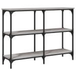 vidaXL Măsuță consolă, gri sonoma, 100x29x75 cm, lemn prelucrat vidaXL Măsuță consolă, gri sonoma, 100x29x75 cm, lemn prelucrat