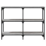 vidaXL Măsuță consolă, gri sonoma, 100x29x75 cm, lemn prelucrat vidaXL Măsuță consolă, gri sonoma, 100x29x75 cm, lemn prelucrat