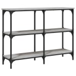 vidaXL Măsuță consolă, gri sonoma, 100x29x75 cm, lemn prelucrat vidaXL Măsuță consolă, gri sonoma, 100x29x75 cm, lemn prelucrat