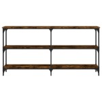 vidaXL Măsuță consolă, stejar fumuriu, 150x29x75 cm, lemn prelucrat vidaXL Măsuță consolă, stejar fumuriu, 150x29x75 cm, lemn prelucrat