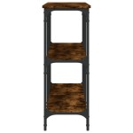 vidaXL Măsuță consolă, stejar fumuriu, 150x29x75 cm, lemn prelucrat vidaXL Măsuță consolă, stejar fumuriu, 150x29x75 cm, lemn prelucrat