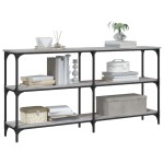 vidaXL Măsuță consolă, gri sonoma, 150x29x75 cm, lemn prelucrat vidaXL Măsuță consolă, gri sonoma, 150x29x75 cm, lemn prelucrat
