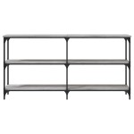 vidaXL Măsuță consolă, gri sonoma, 150x29x75 cm, lemn prelucrat vidaXL Măsuță consolă, gri sonoma, 150x29x75 cm, lemn prelucrat