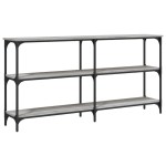 vidaXL Măsuță consolă, gri sonoma, 150x29x75 cm, lemn prelucrat vidaXL Măsuță consolă, gri sonoma, 150x29x75 cm, lemn prelucrat