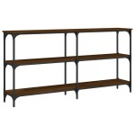 vidaXL Măsuță consolă, stejar maro, 150x29x75 cm, lemn prelucrat vidaXL Măsuță consolă, stejar maro, 150x29x75 cm, lemn prelucrat