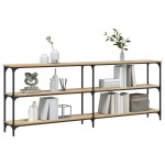 vidaXL Măsuță consolă, stejar sonoma, 200x29x75 cm, lemn prelucrat vidaXL Măsuță consolă, stejar sonoma, 200x29x75 cm, lemn prelucrat