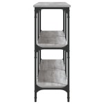 vidaXL Măsuță consolă, gri sonoma, 200x29x75 cm, lemn prelucrat vidaXL Măsuță consolă, gri sonoma, 200x29x75 cm, lemn prelucrat