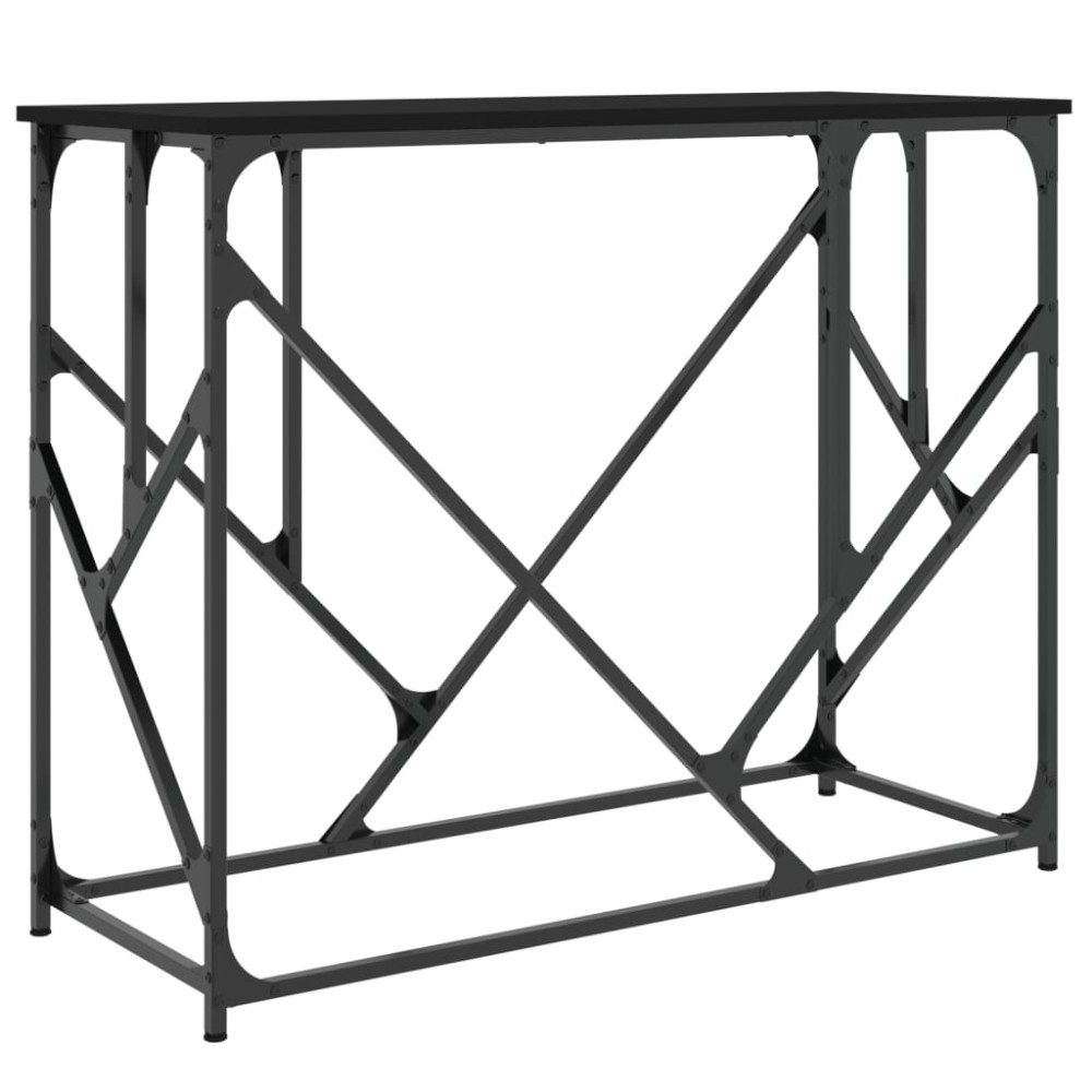vidaXL Măsuță consolă, negru, 100x40x80 cm, lemn compozit