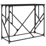 vidaXL Măsuță consolă, negru, 100x40x80 cm, lemn compozit vidaXL Măsuță consolă, negru, 100x40x80 cm, lemn compozit