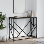 vidaXL Măsuță consolă, negru, 100x40x80 cm, lemn compozit vidaXL Măsuță consolă, negru, 100x40x80 cm, lemn compozit