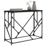 vidaXL Măsuță consolă, negru, 100x40x80 cm, lemn compozit vidaXL Măsuță consolă, negru, 100x40x80 cm, lemn compozit