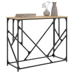 vidaXL Măsuță consolă, stejar sonoma, 100x40x80 cm, lemn prelucrat vidaXL Măsuță consolă, stejar sonoma, 100x40x80 cm, lemn prelucrat