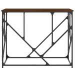 vidaXL Măsuță consolă, stejar maro, 100x40x80 cm, lemn prelucrat vidaXL Măsuță consolă, stejar maro, 100x40x80 cm, lemn prelucrat