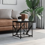 vidaXL Măsuță de cafea, negru, 45x45x47,5 cm, lemn prelucrat vidaXL Măsuță de cafea, negru, 45x45x47,5 cm, lemn prelucrat