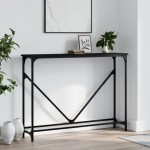 vidaXL Măsuță consolă, negru, 102x22,5x75 cm, lemn compozit vidaXL Măsuță consolă, negru, 102x22,5x75 cm, lemn compozit