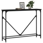 vidaXL Măsuță consolă, negru, 102x22,5x75 cm, lemn compozit vidaXL Măsuță consolă, negru, 102x22,5x75 cm, lemn compozit