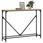 vidaXL Măsuță consolă, stejar sonoma, 102x22,5x75 cm, lemn prelucrat vidaXL Măsuță consolă, stejar sonoma, 102x22,5x75 cm, lemn prelucrat