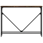 vidaXL Măsuță consolă, stejar fumuriu, 102x22,5x75 cm, lemn prelucrat vidaXL Măsuță consolă, stejar fumuriu, 102x22,5x75 cm, lemn prelucrat