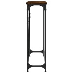 vidaXL Măsuță consolă, stejar fumuriu, 102x22,5x75 cm, lemn prelucrat vidaXL Măsuță consolă, stejar fumuriu, 102x22,5x75 cm, lemn prelucrat