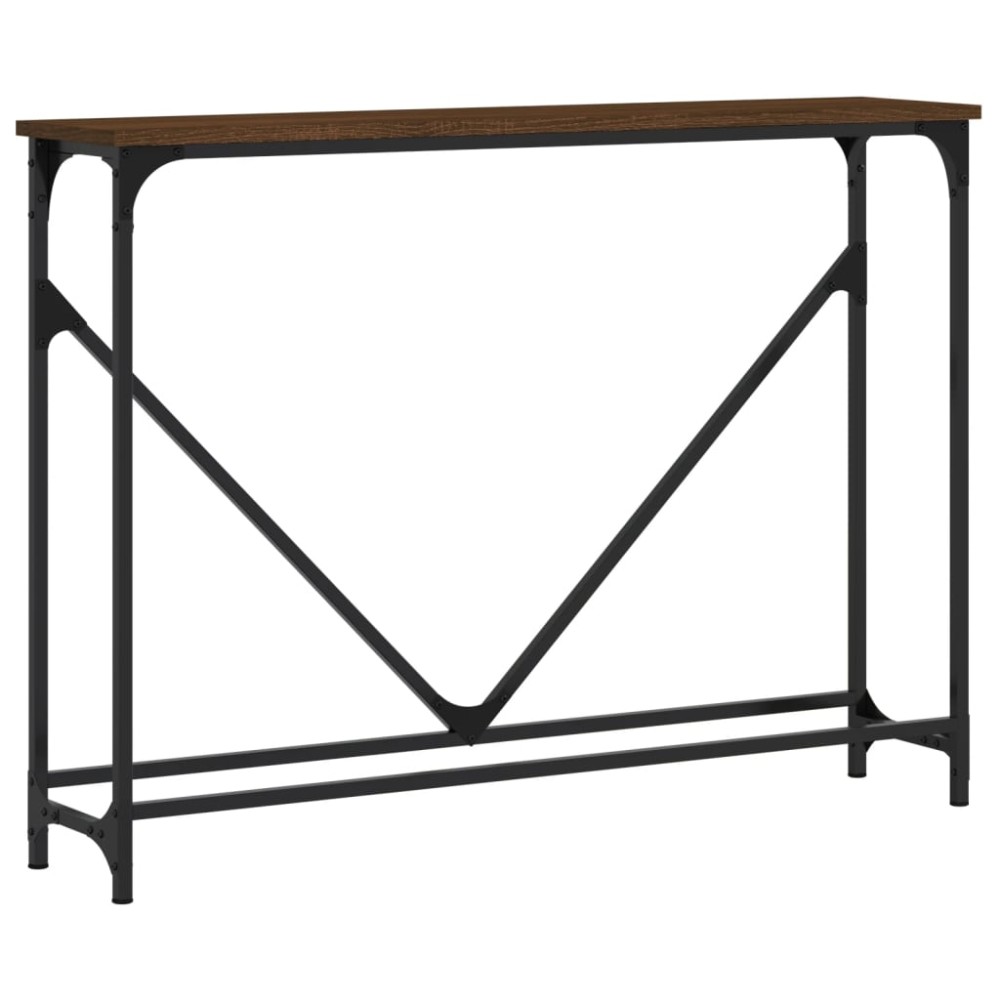 vidaXL Măsuță consolă, stejar maro, 102x22,5x75 cm, lemn prelucrat