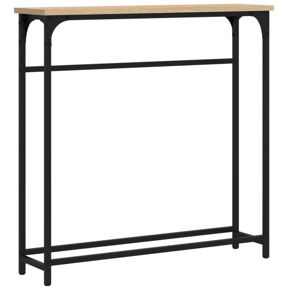 vidaXL Măsuță consolă, stejar sonoma, 75x19,5x75 cm, lemn prelucrat