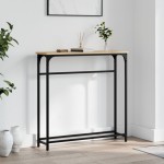 vidaXL Măsuță consolă, stejar sonoma, 75x19,5x75 cm, lemn prelucrat vidaXL Măsuță consolă, stejar sonoma, 75x19,5x75 cm, lemn prelucrat