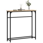 vidaXL Măsuță consolă, stejar sonoma, 75x19,5x75 cm, lemn prelucrat vidaXL Măsuță consolă, stejar sonoma, 75x19,5x75 cm, lemn prelucrat