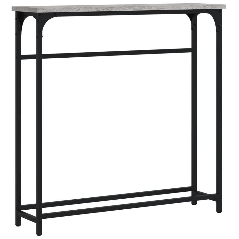 vidaXL Măsuță consolă, gri sonoma, 75x19,5x75 cm, lemn prelucrat