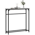 vidaXL Măsuță consolă, gri sonoma, 75x19,5x75 cm, lemn prelucrat vidaXL Măsuță consolă, gri sonoma, 75x19,5x75 cm, lemn prelucrat