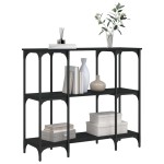 vidaXL Măsuță consolă, negru, 102x35x90 cm, lemn compozit vidaXL Măsuță consolă, negru, 102x35x90 cm, lemn compozit
