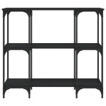vidaXL Măsuță consolă, negru, 102x35x90 cm, lemn compozit vidaXL Măsuță consolă, negru, 102x35x90 cm, lemn compozit