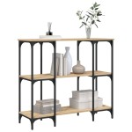 vidaXL Măsuță consolă, stejar sonoma, 102x35x90 cm, lemn prelucrat