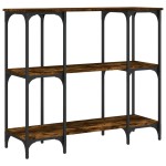 vidaXL Măsuță consolă, stejar fumuriu, 102x35x90 cm, lemn prelucrat vidaXL Măsuță consolă, stejar fumuriu, 102x35x90 cm, lemn prelucrat