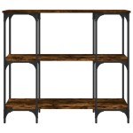 vidaXL Măsuță consolă, stejar fumuriu, 102x35x90 cm, lemn prelucrat vidaXL Măsuță consolă, stejar fumuriu, 102x35x90 cm, lemn prelucrat