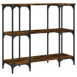vidaXL Măsuță consolă, stejar fumuriu, 102x35x90 cm, lemn prelucrat vidaXL Măsuță consolă, stejar fumuriu, 102x35x90 cm, lemn prelucrat