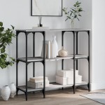 vidaXL Măsuță consolă, gri sonoma, 102x35x90 cm, lemn prelucrat vidaXL Măsuță consolă, gri sonoma, 102x35x90 cm, lemn prelucrat