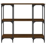 vidaXL Măsuță consolă, stejar maro, 102x35x90 cm, lemn prelucrat vidaXL Măsuță consolă, stejar maro, 102x35x90 cm, lemn prelucrat