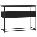 vidaXL Măsuță consolă, negru, 100x40x75 cm, lemn compozit vidaXL Măsuță consolă, negru, 100x40x75 cm, lemn compozit