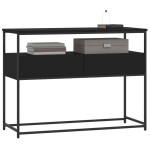 vidaXL Măsuță consolă, negru, 100x40x75 cm, lemn compozit vidaXL Măsuță consolă, negru, 100x40x75 cm, lemn compozit