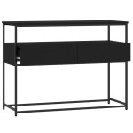 vidaXL Măsuță consolă, negru, 100x40x75 cm, lemn compozit vidaXL Măsuță consolă, negru, 100x40x75 cm, lemn compozit
