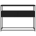 vidaXL Măsuță consolă, negru, 100x40x75 cm, lemn compozit vidaXL Măsuță consolă, negru, 100x40x75 cm, lemn compozit