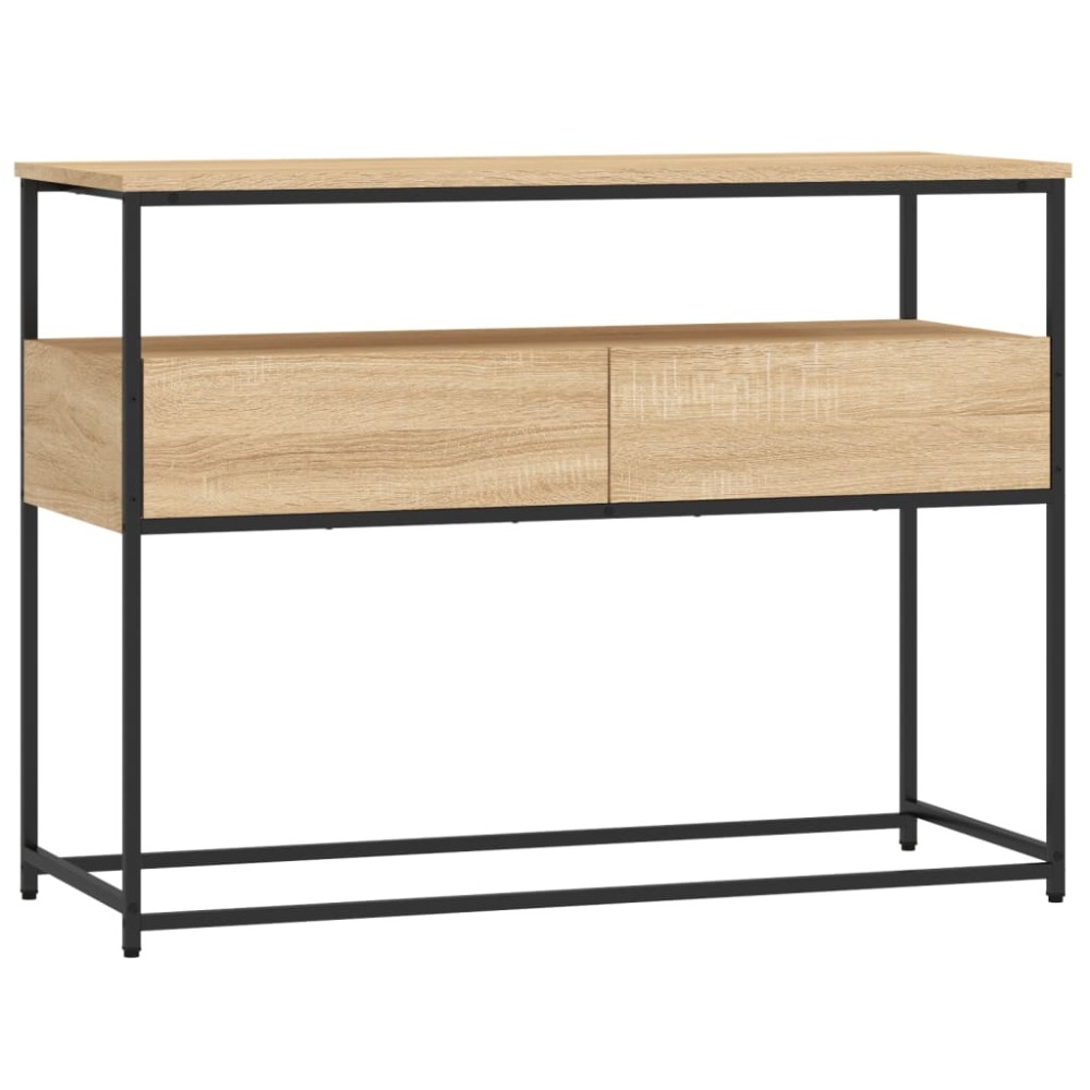 vidaXL Măsuță consolă, stejar sonoma, 100x40x75 cm, lemn prelucrat