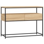 vidaXL Măsuță consolă, stejar sonoma, 100x40x75 cm, lemn prelucrat vidaXL Măsuță consolă, stejar sonoma, 100x40x75 cm, lemn prelucrat